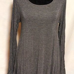 Easel Long-Sleeved Ruffled Mini Dress